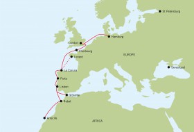 Eine Odyssee, die hoffentlich keine wird. Jimmy Cornell führt die Teilnehmer an Westeuropa entlang © European odyssey Eine Odyssee, die hoffentlich keine wird. Jimmy Cornell führt die Teilnehmer an Weteuropa entlang © European odyssey