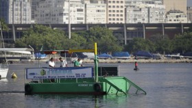 Mit solchen Müll-Sammel-Böötchen will man 2016 vor Rio de Janeiro klare Fakten schaffen © meu rio