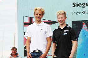 Im letzten Rennen die Medaille gesichert: Jasper Steffens/Tom-Lennart Brauckmann aus Kiel. © Marina Könitzer Steffens/Brauckmann 29er