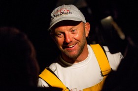 Schön Ian Walker mal wieder lachen zu sehen. Beim vergangenen Volvo Ocean Race war er der große Verlierer. © Justin Chisolm/Abu Dhabi Ocean Racing Volvo Ocean Race