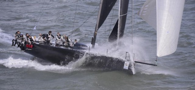 Nach dem ersten Tag des Sevenstar Round Britain and Ireland Race liegt die ‘Varuna’ von Jens Kellinghusen auf einem starken zweiten Platz der IRC-Gesamtwertung. ©Rick Tomlinson/RORC Nach dem ersten Tag des Sevenstar Round Britain and Ireland Race liegt die 'Varuna' von Jens Kellinghusen auf einem starken zweiten Platz der IRC-Gesamtwertung. ©Rick Tomlinson/RORC