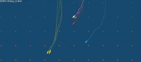 Die Situation am 23.10. Brunel und Abu Dhabi liegen weit voraus. Vestas ist im Osten gut durchgekommen. Volvo Karte