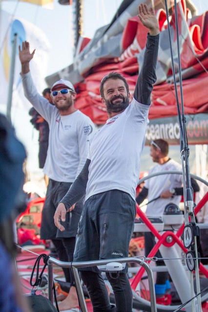 Charles Caudrelier und Pascal Bidegorry sind das Herz des Dongfeng Teams.© Ainhoa Sanchez / Volvo Ocean Race Volvo Ocean Race Dongfeng