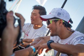 Die beiden chinesischen Segler haben ihre erste große Hochseeregatta absolviert. © Ainhoa Sanchez / Volvo Ocean Race Volvo Ocean Race Dongfeng