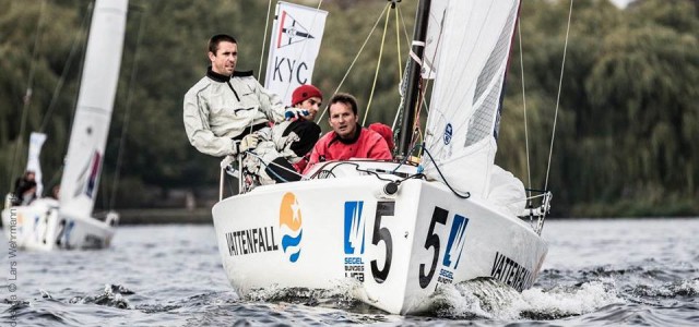 Der Konstanzer Yacht Club liegt auch nach dem zweiten Renntag konstant in Führung. © DSBL/Lars Wehrmann Konstanz Sgel Bundesliga