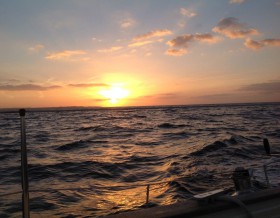 Blick vom Offentief vor Poel nach Südwesten gen Travemünde. Noch schwappt und wogt die Ostsee © Frank Jewsky/Swedesail