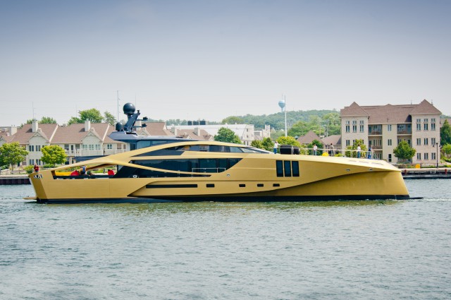 Hat der Designer was geraucht? Immerhin fährt die ‘48 m Supersport‘ schon im stehen © Palmer Johnson