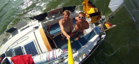 Die Kieler Studenten Lasse Hochfeldt (20) und Tim Stülten (21) haben ihren Traumtörn bewältigt. © Hochfeldt/Stülten Hochfeldt/Stülten