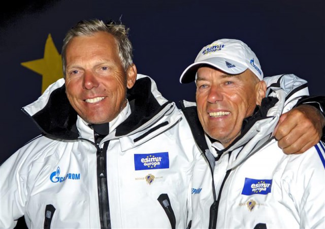 Jochen Schümann (links) und Igor Simcic strahlten 35 Mal in Folge als Erste im Ziel.  Foto: Kurt Arrigo 