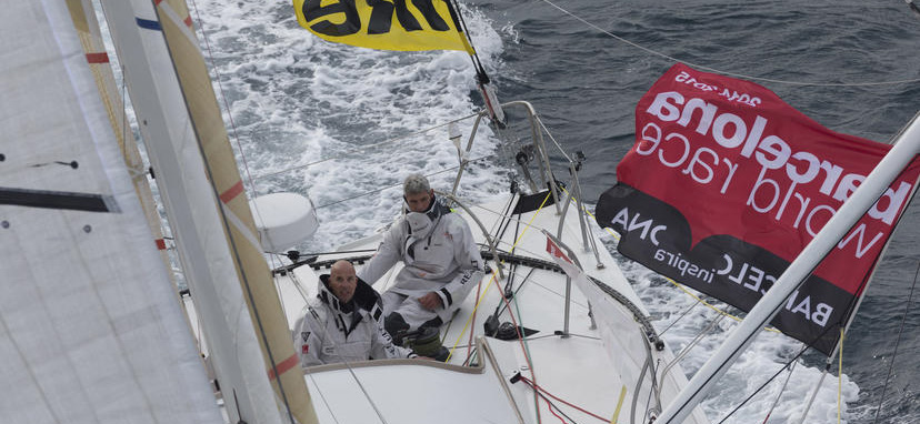 Jörg Riechers segelte mit Sebastien Audigane das vergangene Barcelona World Race und hatte mit Ruderproblemen zu kämpfen. © Gilles Martin-Raget