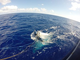 Hiermit sollen auf hoher See auf den 50ß Yachten Informationen zum Müll gesammelt werden © OceanCleanUp