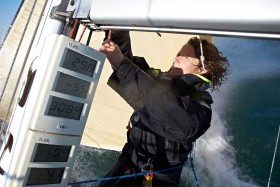 Vielleicht physisch manchmal unterlegen, dafür aber in Sachen Wetter, Taktik etc. vorn dabei © martinez Solitaire du Figaro