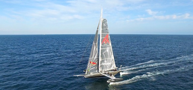 Alaion Thebault, Hydroptere, Trans-Pac-Rekord