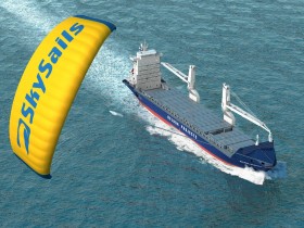 Die deutsche Firma SkySails wartet noch immer auf ihren Durchbruch beim Verkauf ihrer Drachen für Frachter. © SkySails SkySails