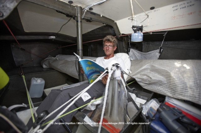 Vom Preparateur zum Hochsee-Sieger: Frederic Denis siegt beim Mini Transat 2015 in der Prototypen-Klasse © mini transat vapillon Vom Preparateur zum Hochsee-Sieger: Frederic Denis siegt beim Mini Transat 2015 in der Prototypen-Klasse © mini transat vapillon
