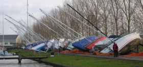 Winterlager umgekippt