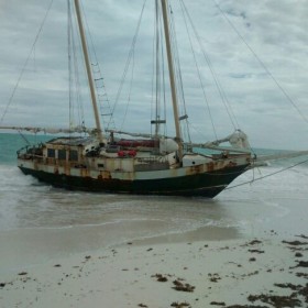 So sah das Heim von Alan, Regina und ihrer Familie ein paar Wochen nach Abreise in Key West aus © kraken kissed Schiffbruch, Strandung, Familie