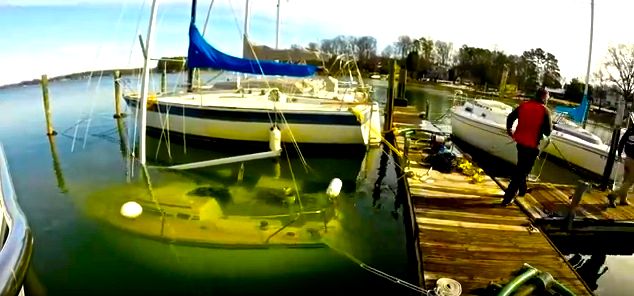 Yacht gesunken