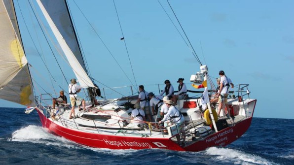 Das Schiff mit junger Crew in Action (Archivbild) © HVS Haspa Hamburg, Weltumseglung, junge Crew