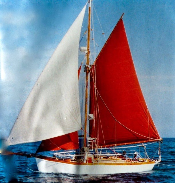 So sah der Kutter zur Zeit der Atlantik-Überquerung aus © tew Helen Tew, 89 Jahre, Atlantik, Legende