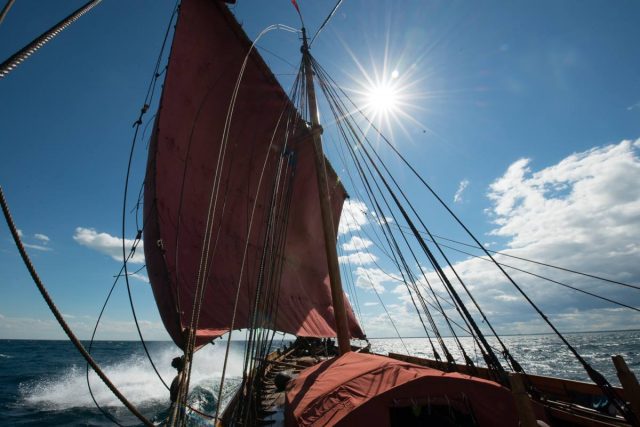 Unterwegs zum “Tall Ship Festival” in Green Bay – das weltgrößte Wikingerschiff “Draken Harald” © draken harald Draken Harald, Wikingerschiff