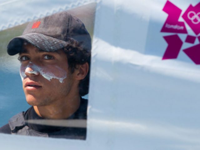 Schon 2012 segelte der Jungspund vor Weymouth bei den Olympischen Spielen © fed. tunisienne de la voile Laser, Straße von Sizilien, Überquerung
