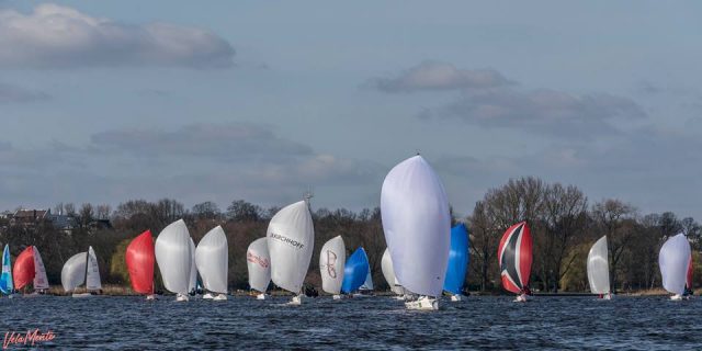 30 J/70 auf der Alster. © Sven Jürgensen /Vela Mente J/70