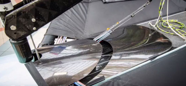 Bei der THINИAIR foiling Moth von Mike Lennon geht es insbesondere um die Verringerung des Windwiderstandes.