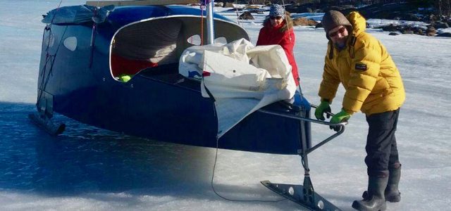 Eissegeln, Eisyacht, Kajüte