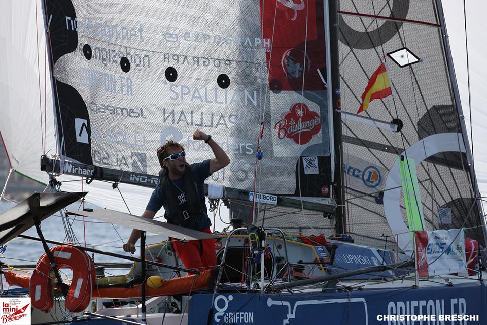 Ian Lipinski feiert seien Sieg. © Christophe Breschi