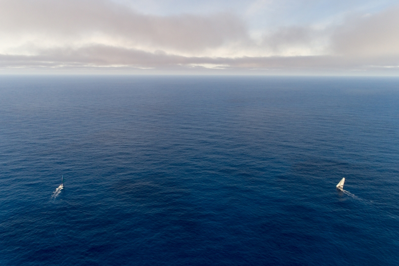 Der Zweikampf zwischen Turn The Tide und AkzoNobel. © Sam Greenfield/Volvo Ocean Race
