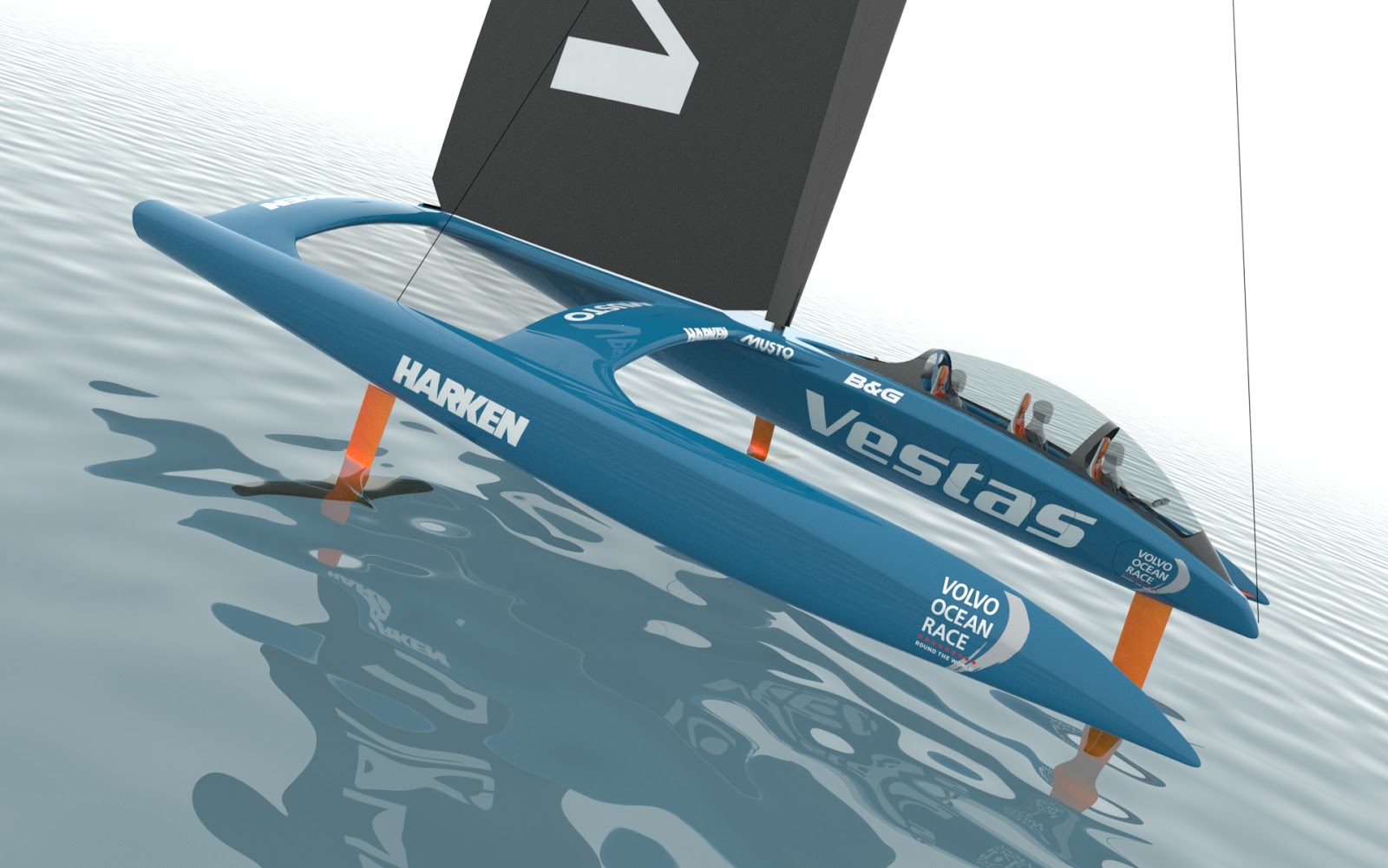 Dreimann-Cockpit vor dem Segel. © Studio ST Yacht ST Foiler