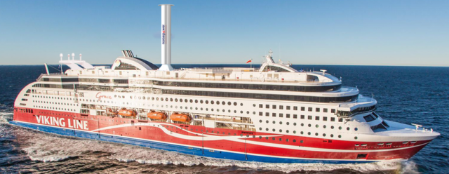 Noch in diesem Jahr soll eine Fähre der Viking-Linie mit Norsepower-Rotoren ausgerüstet werden © norsepower Flettner-Rotoren