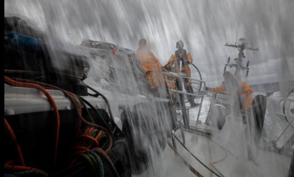 Es spritzt wieder auf den VO65 wie hier bei Turn The Tide. © Jen Edney/Volvo Ocean Race Volvo Ocean Race