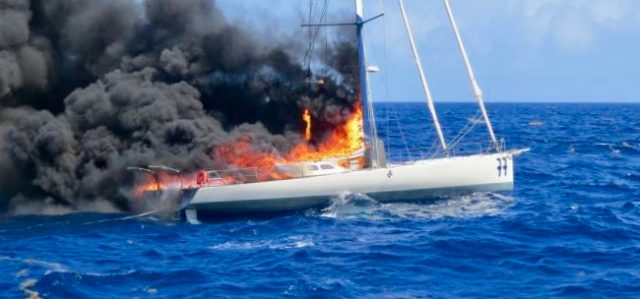 IMOCA, Drogen, Schmuggel, Brand