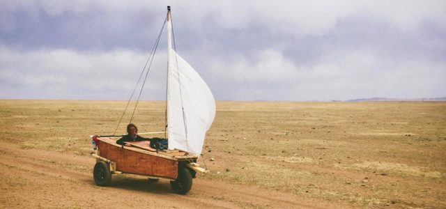 Mongolei, Strandsegler, Selbstbau