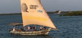 Die Dhau Flipflopi aus recycletem Plastikmüll
