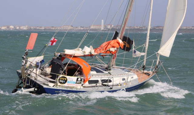 Les Sables in Sicht – nach knapp 252 Tagen Rundum-Törn © jane zhou/PPL/GGR Golden Globe Race, Uku Randmaa