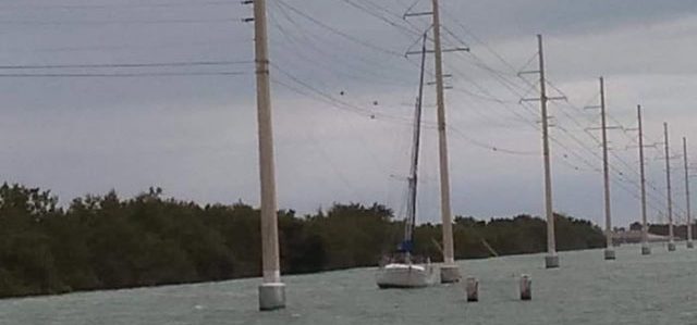 Stromleitung, Segelyacht