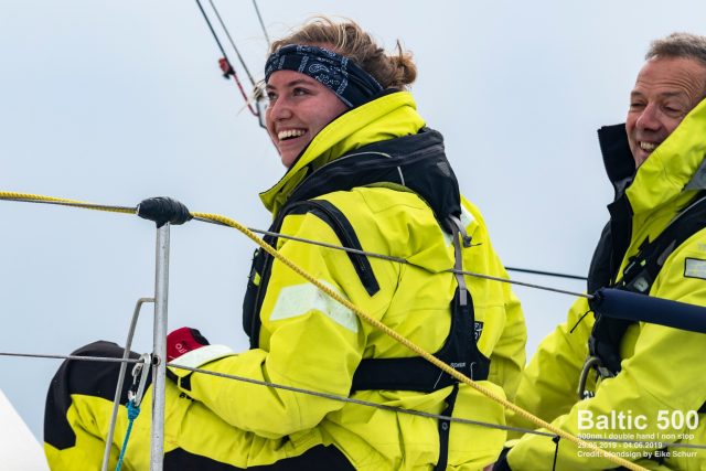 Lina Rixgens mit Hasso Hoffmeister © blondsign eike schurr/baltic 500 Baltic 500, Oliver Tessloff, Mini