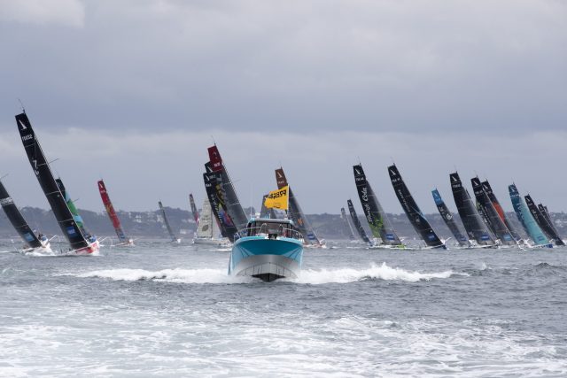 Die Starts sind immer eindrucksvoll – hier Roscoff © solitaire du figaro