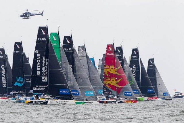 Beim Start waren noch allen “guter Hoffnung” © courcoux, solitaire Solitaire du Figaro, 50 Jahre, 1. Etappe