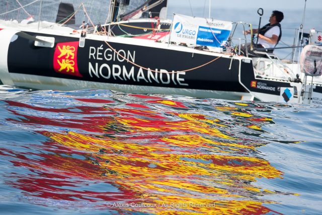 La petole – Flaute © courcoux, solitaire Solitaire du Figaro, 50 Jahre, 1. Etappe