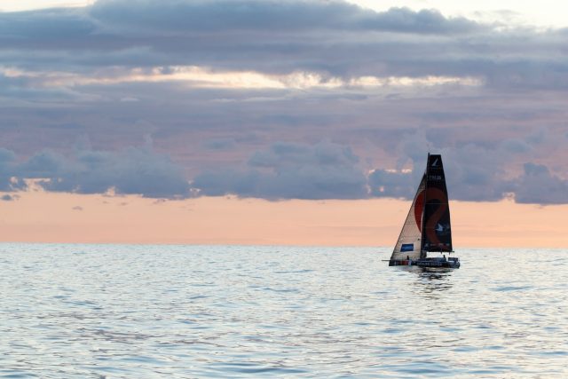 Aber dann wurde es immer “schweiniger “©courcoux, solitaire Solitaire du Figaro, 50 Jahre, 1. Etappe