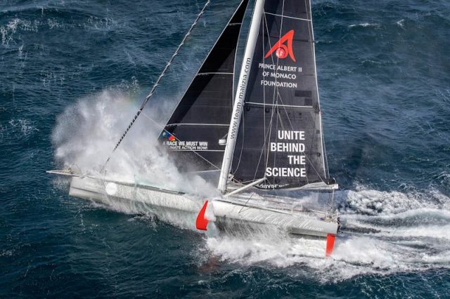 Kann richtig ungemütlich werden auf dem IMOCA, auch wenn gefoilt wird © Andreas Lindlahr Team Malizia