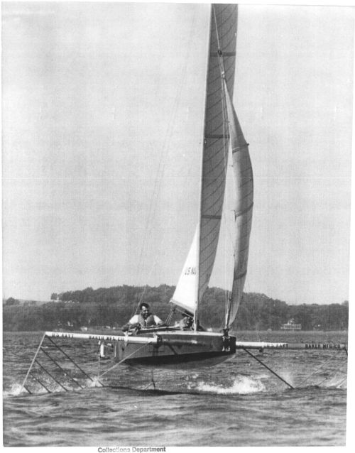 Die “Monitor” von vorne © Mariner’s Museum Pioniere, Hydrofoil, Segeln