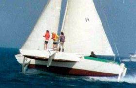 Der erste foilende Cruiser “Williwaw” © mariner’s museum Pioniere, Hydrofoil, Segeln