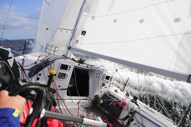 Im Glitsch auf der “Sunovation” – coolstes Segeln entlang der Bretagne und Vendée © miku Mini Transat, Mini 6.50, Pogo 3, Hendrik Witzmann