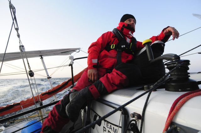 Kann richtig kalt werden auf dem Ozean © miku Mini Transat, Mini 6.50, Pogo 3, Hendrik Witzmann