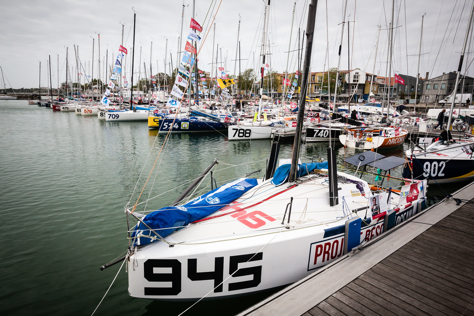 Minis vor dem Start des Mini-Transat in La Rochelle Minis vor dem Start des Mini-Transat in La Rochelle